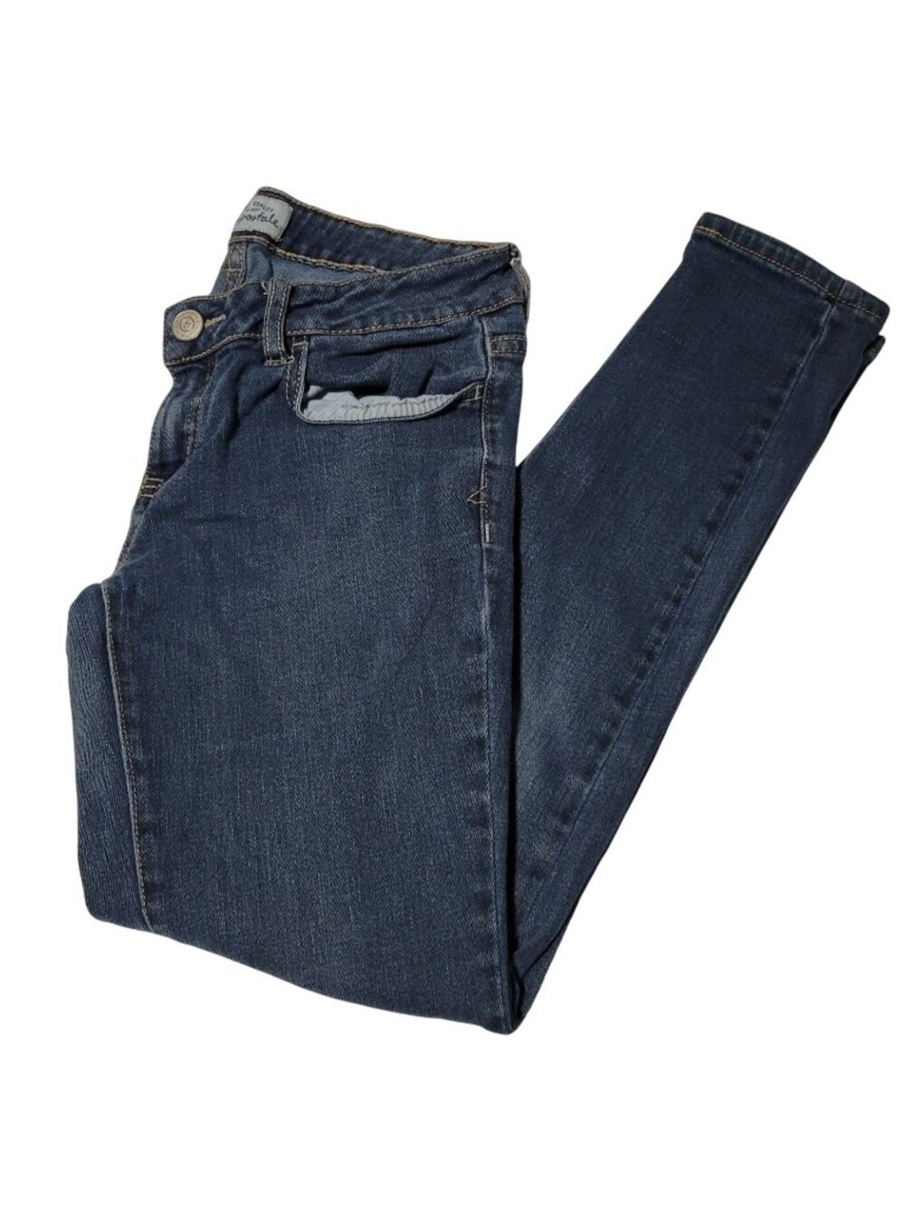Aeropostale Lola Legging Jeans Womens Size 7 Skinny Low Rise Medium Wash Denim